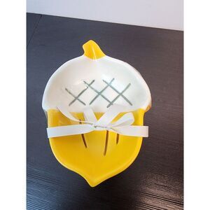 Set of 3 Hallmark Fall‎ Thanksgiving Acorn Shape Candy Nut Treat BOWLS New